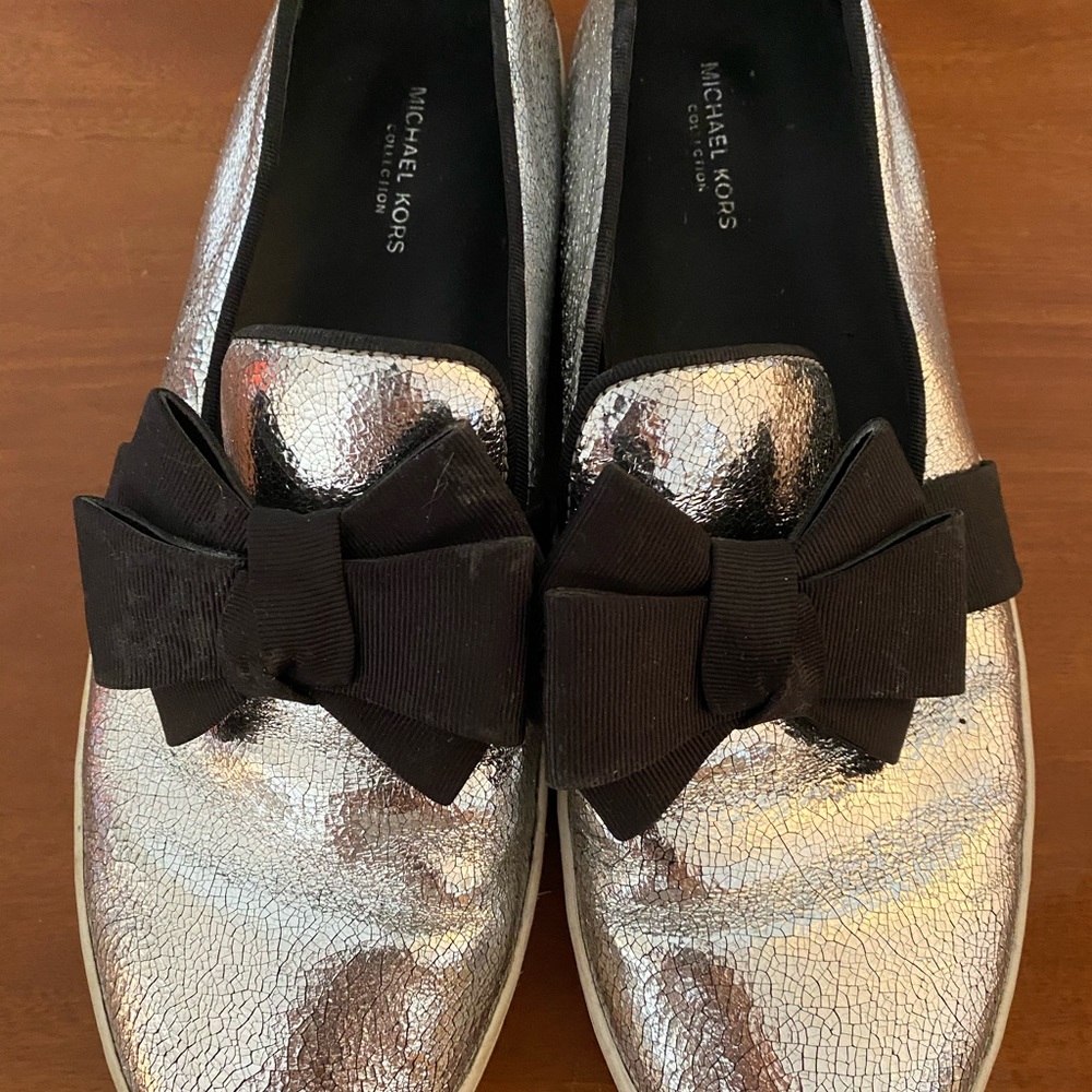 Michael Kors bow slip on sneaker shoes